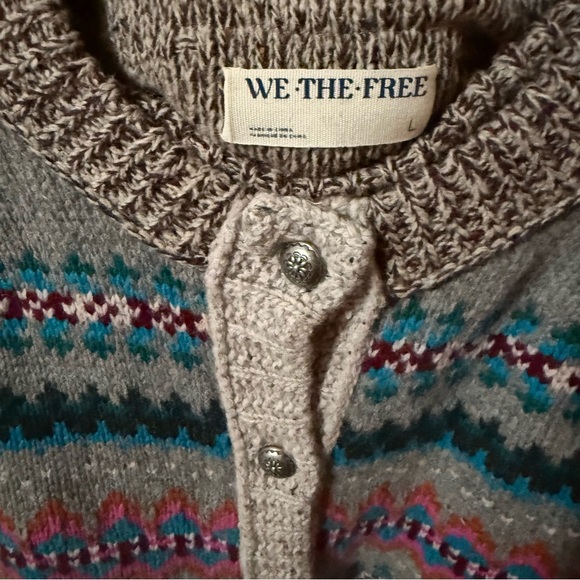We the free bright at home cardi set/wool/Large - Picture 14 of 16